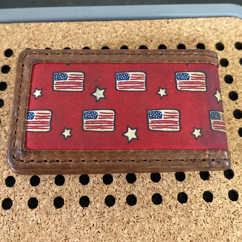 Vineyard Vines Brown Leather Money Clip